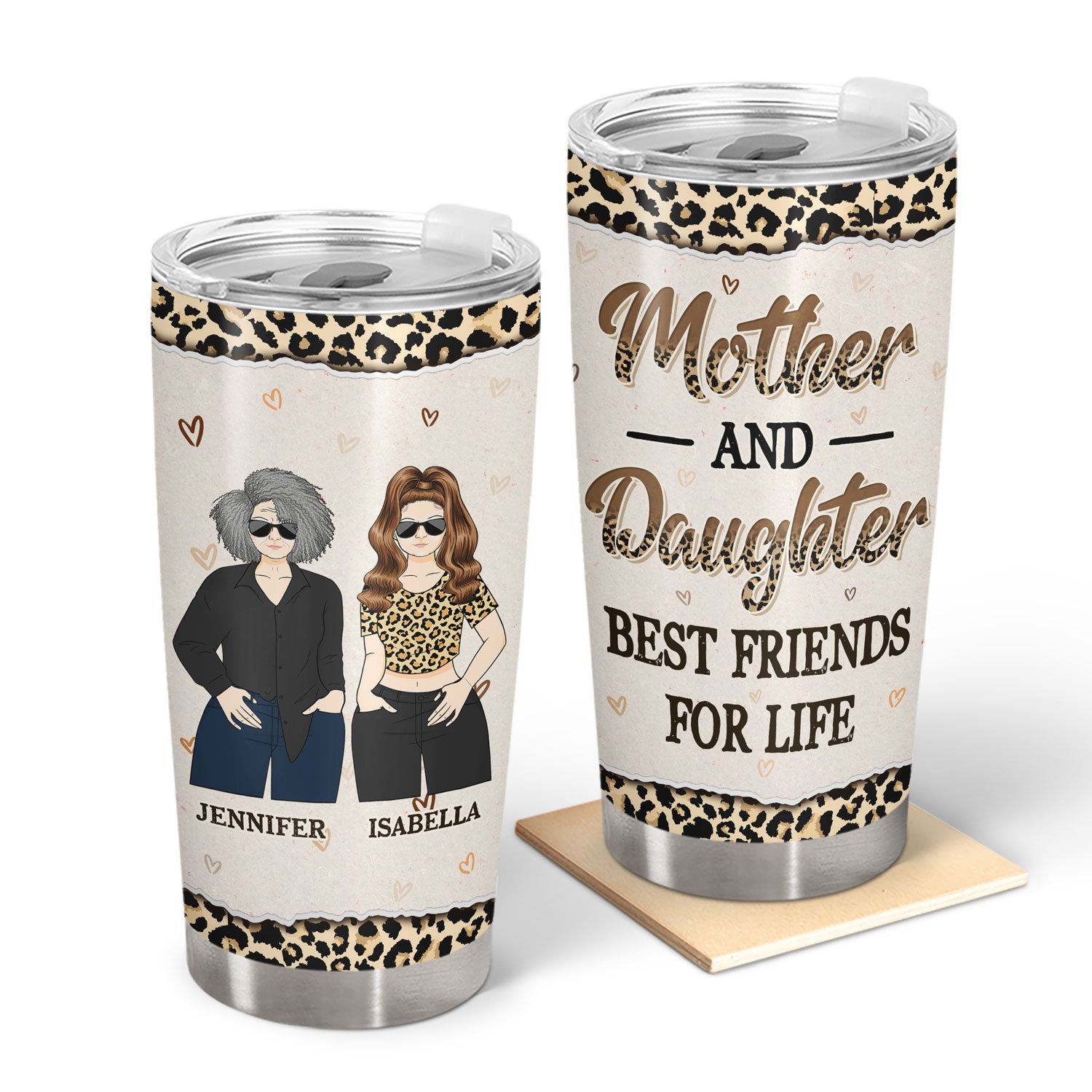 Mother & Daughter Best Friends For Life - Gift For Mother - Personalized Custom Tumbler