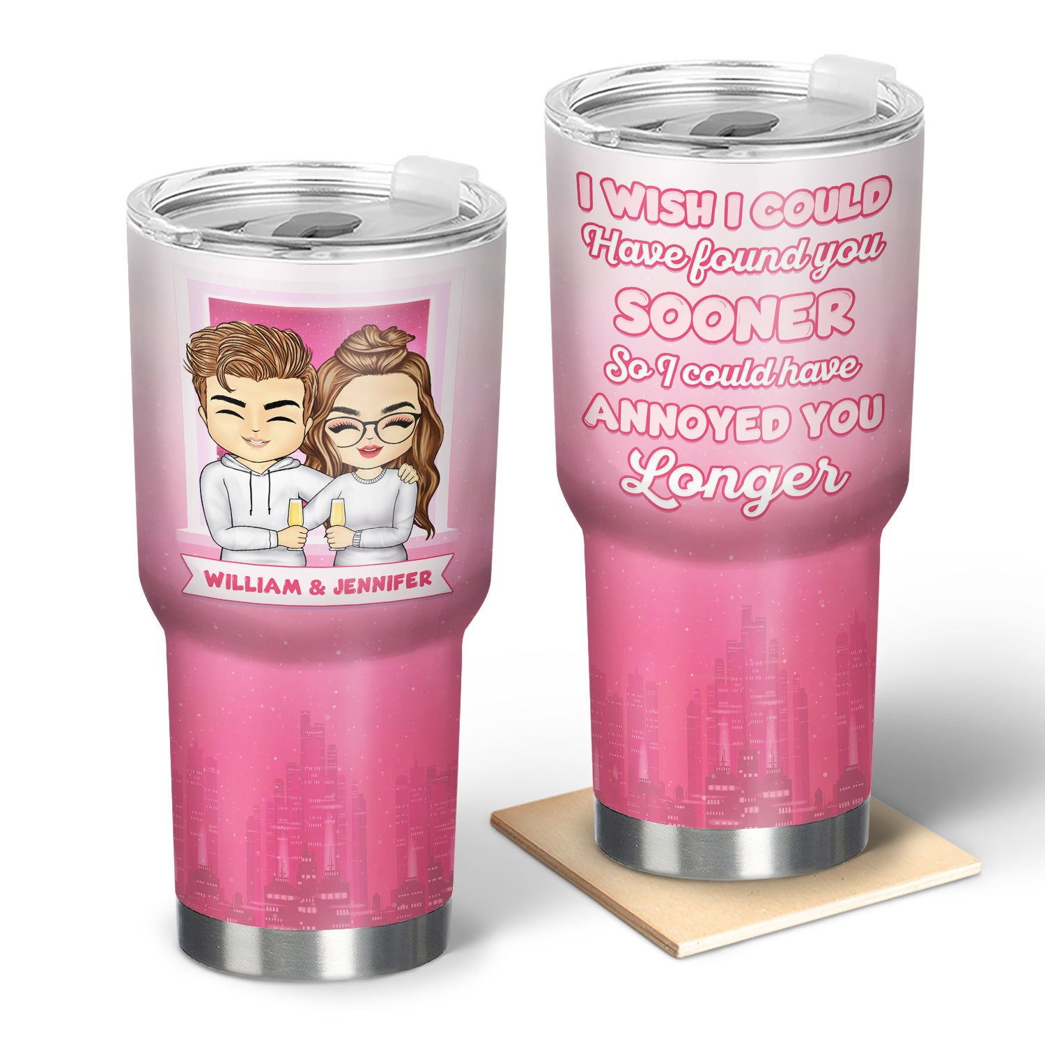 Chibi Could Have Annoyed You Longer - Gift For Couples - Personalized Custom 30 Oz Tumbler