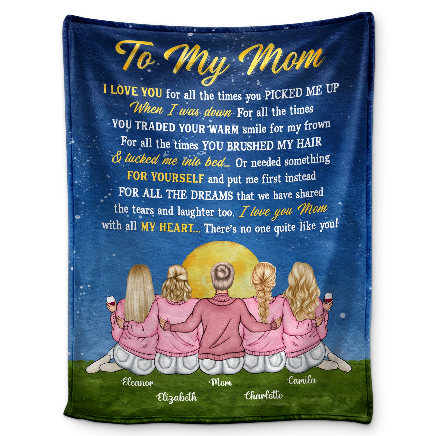 I Love You For All The Times - Gift For Mother - Personalized Custom Fleece Blanket