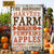 Autumn Harvest Farm Pumpkins Apples Custom Classic Metal Signs, Pumpkin Patch, Fall Season, Farm Decor
