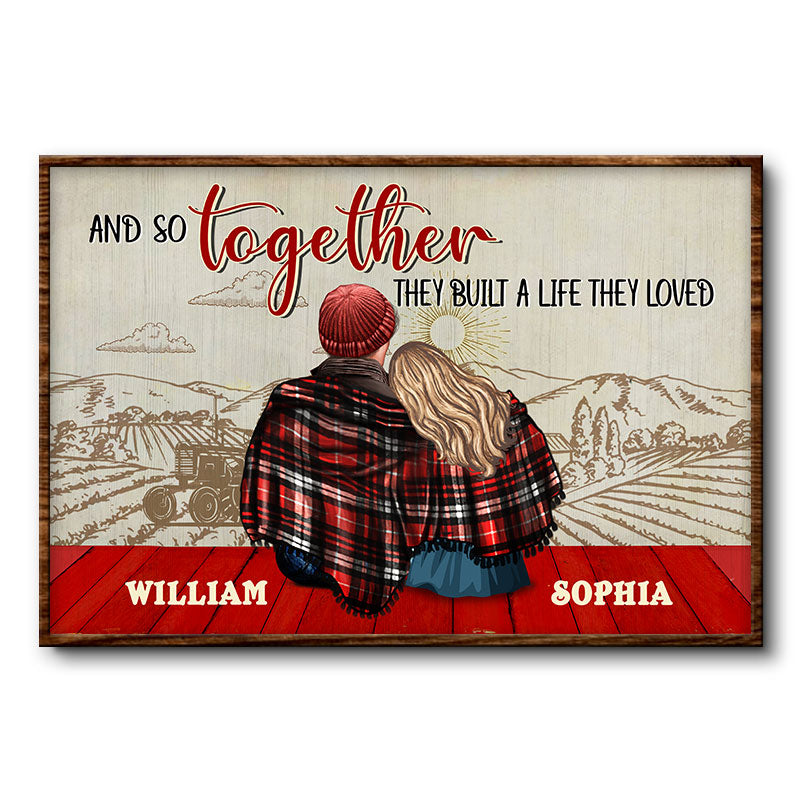 And So Together - Farmer Anniversary Gift - Personalized Custom Poster