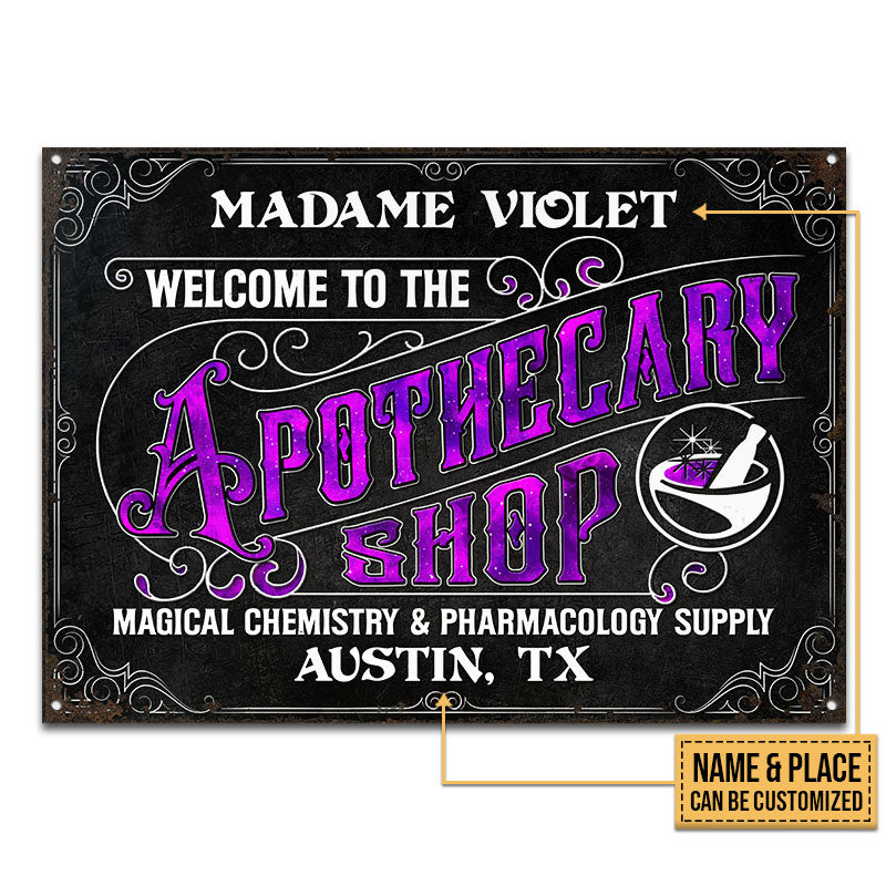 Apothecary Magical Chemistry Custom Classic Metal Signs, Apothecary De -  Wander Prints™
