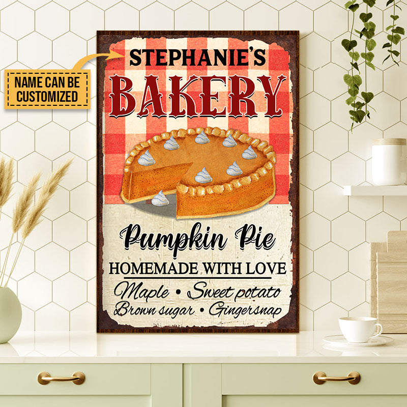 Baking Home Made With Love Custom Poster, Farmhouse Style, Rustic Home Decor