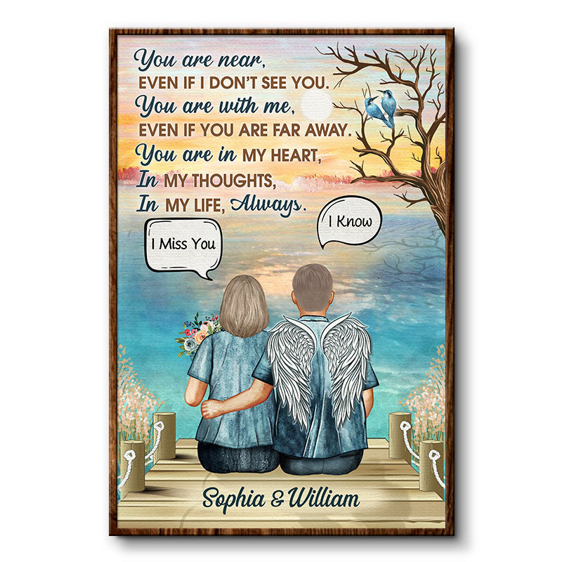 You Are Near Widow Middle Aged Couple Skin - Memorial Gift - Personalized Custom Poster
