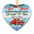 God Blessed The Broken Road Couple - Christmas Gift - Personalized Custom Heart Ceramic Ornament