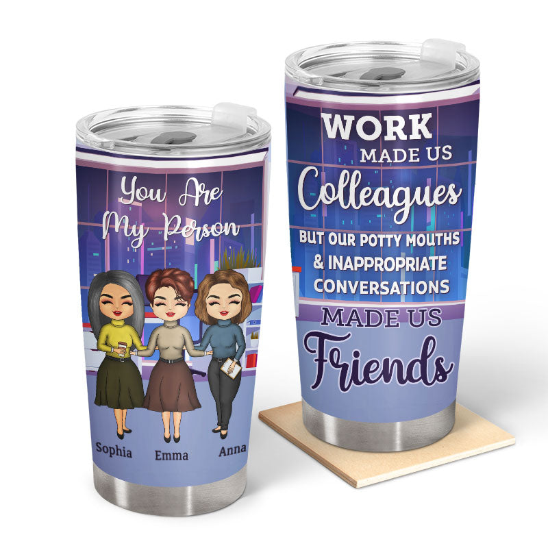 Best Friend Tumblers for Women - Stainless Steel You Are My Person Tumbler  Cup 20oz for Bestie - Bestfriend Birthday Gifts - Gifts for Work Bestie 