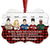 Work Made Us Colleagues Sweaters - BFF Bestie Christmas Gift - Personalized Custom Aluminum Ornament