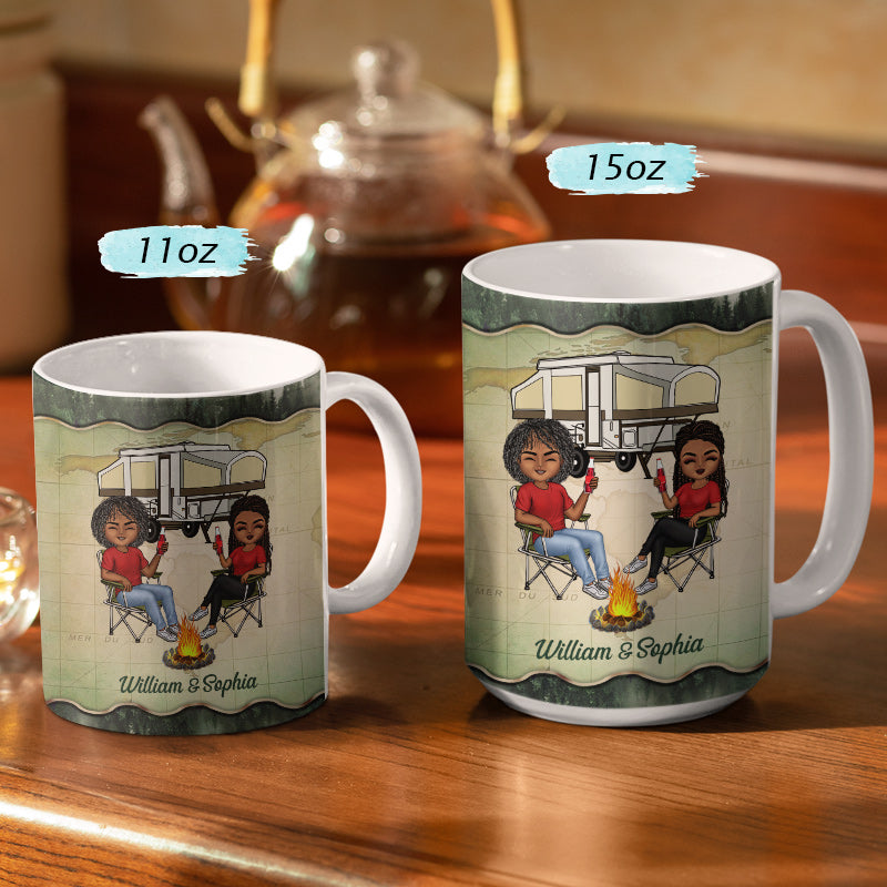 Custom Coffee Dog Mugs - Couple and Dog - Life is Better With A Dog