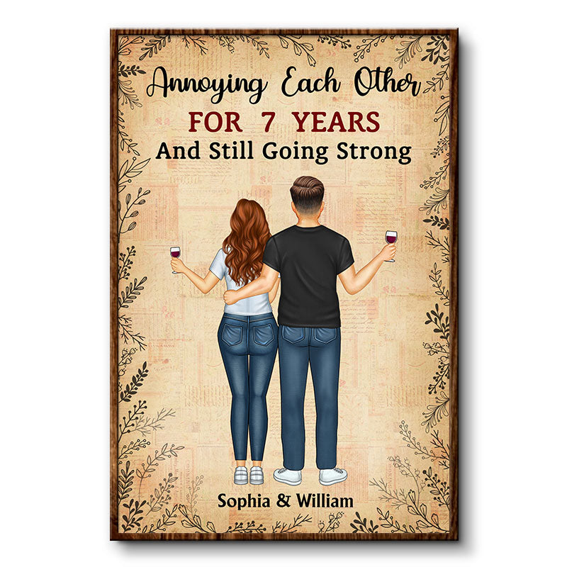 Annoying Each Other - Couple Gift - Personalized Custom Poster