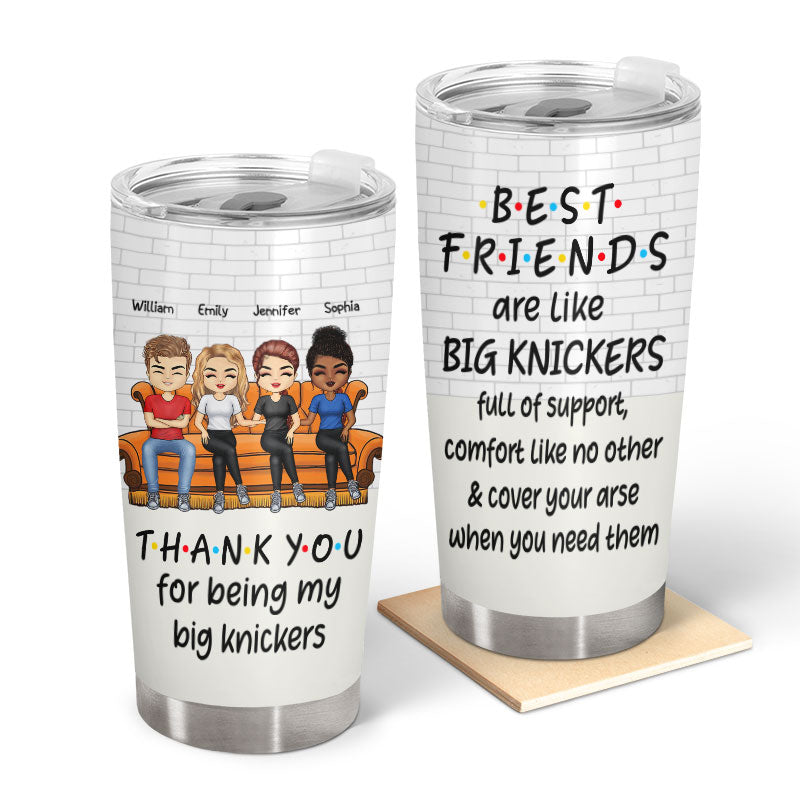 Best Friends Funny And Emotional Words - BFF Bestie Gift - Personalized Custom Tumbler