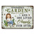 And She Lived Happily Ever After Gardening - Garden Sign - Personalized Custom Classic Metal Signs