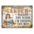 Pardon The Weeds I'm Feeding The Bees Gardening - Garden Sign - Personalized Custom Classic Metal Signs