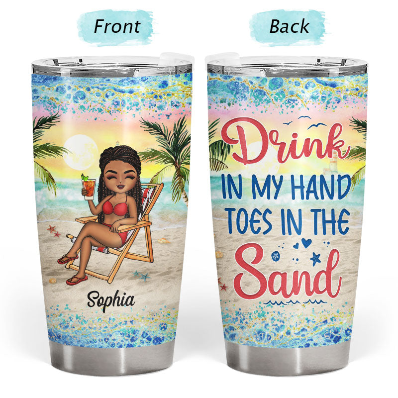 Toes in the Sand Cocktail in My Hand Custom Engraved YETI Tumbler