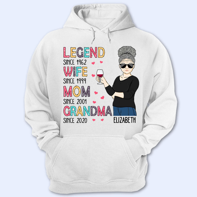 Legend Wife Mom Grandma - Mother Gift - Personalized Custom T Shirt
