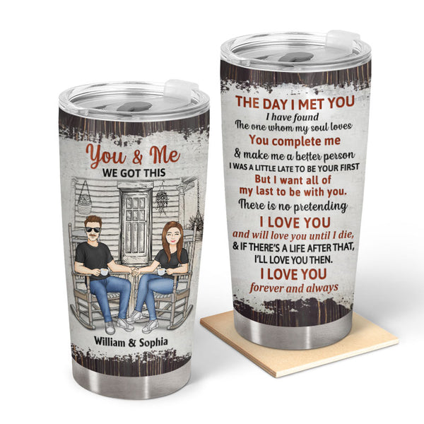 Kiss & Mustache 16oz Tumbler Cups With Lid and Straw 