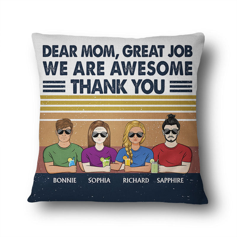 Motherhood Where Every Day Is A New Chance To Learn And Grow Funny Mom Gift  Quote Gag Throw Pillow by Jeff Creation - Fine Art America