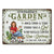 Once Upon A Time There Was A Girl Who Really Loved Dogs & Gardening - Garden Sign For Dog Lovers - Personalized Custom Classic Metal Signs