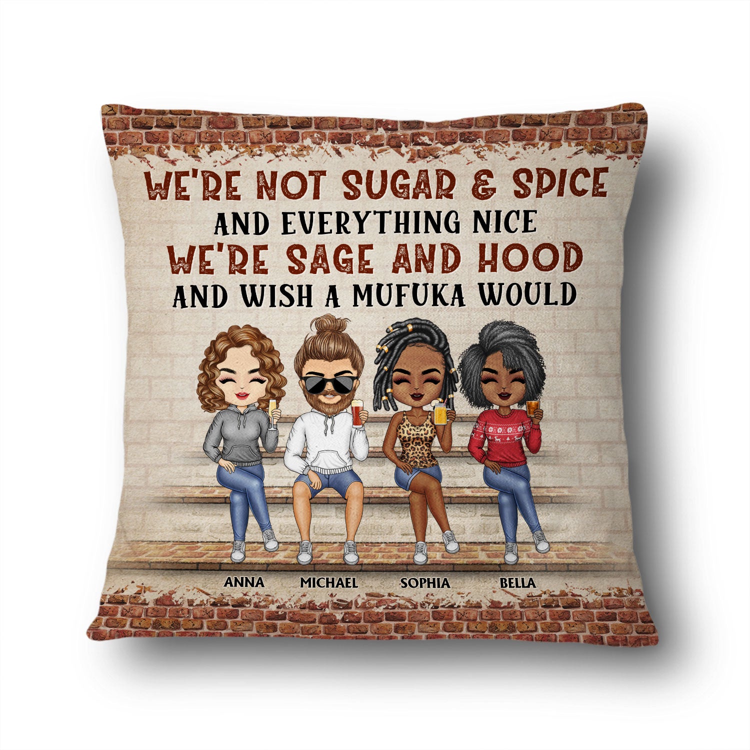 Besties Forever It's Not What We Have In Life - Gift For Best Friends -  Personalized Custom Pillow