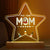 Five Star Best Mom Ever - Birthday, Loving Gift For Mom, Mother - Personalized Custom 3D Led Light Wooden Base