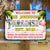 Beach Flamingo Welcome To Paradise Custom Classic Metal Signs, Beach House Decoration, Flamingo Lounge Decoration