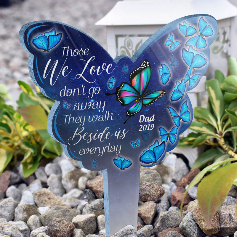 Personalized Fishing Memorial Stake Metal, Father's Day Outdoor