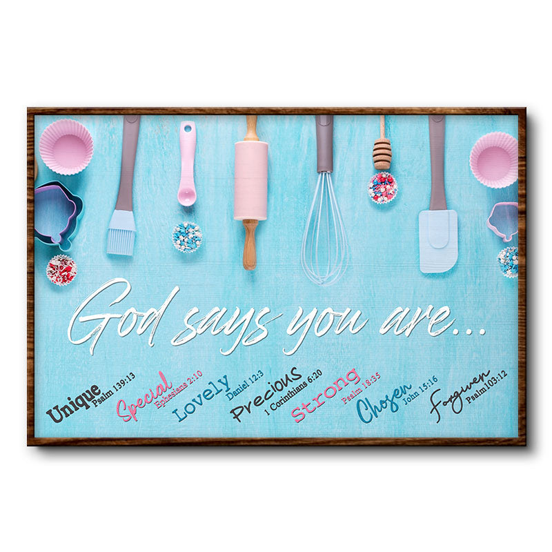 Baking God Says You Are - Custom Poster