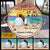 Beach Young Couple See The Sunset Custom Wood Circle Sign