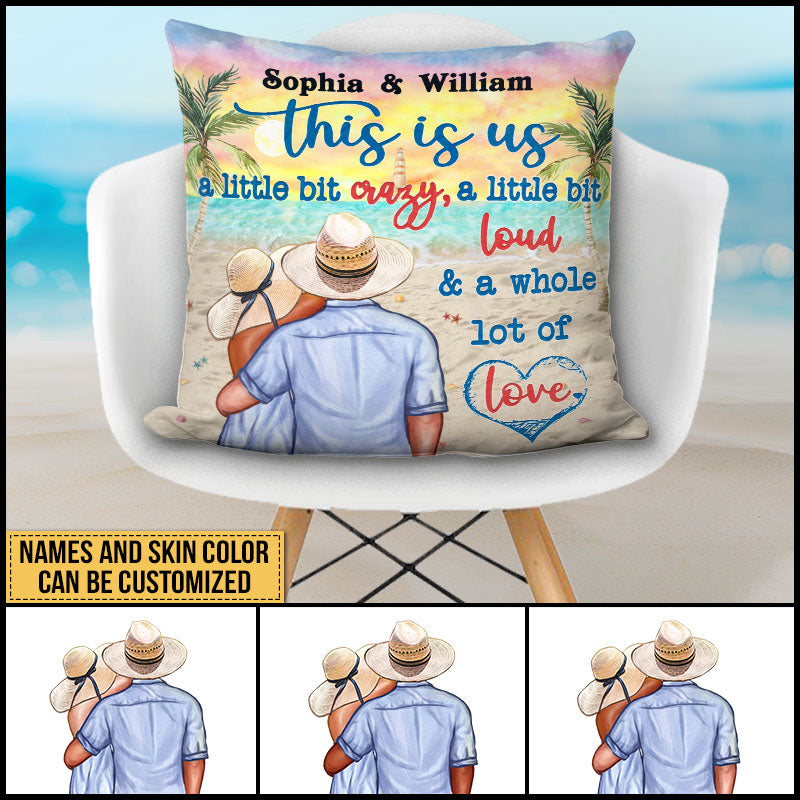 Beach Couple Married Dressed This Is Us Custom Pillow