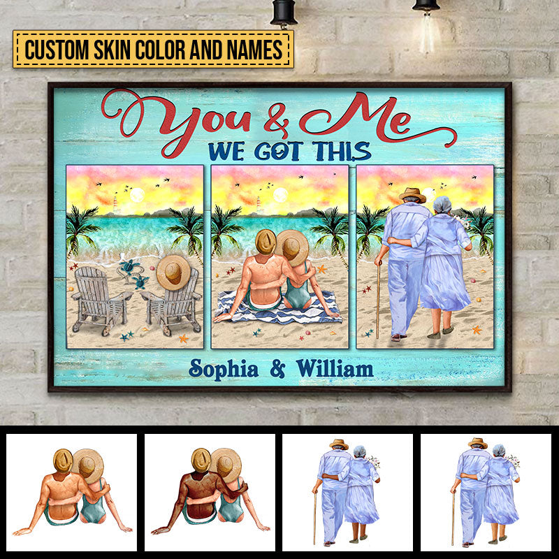 Beach Couple You And Me We Got This Custom Poster