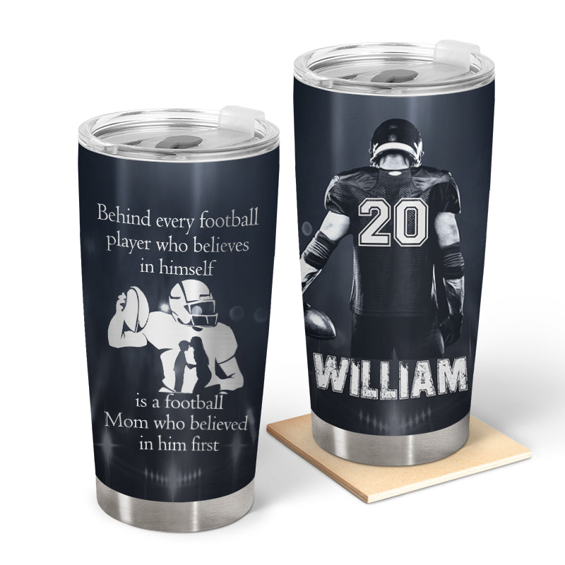 Believed In Himself - Gift For American Football Player - Personalized Custom Tumbler