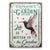 Hummingbird Garden Life Better - Personalized Custom Classic Metal Signs