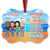 Work Made Us Co-Workers Friends - BFF Bestie Christmas Gift - Personalized Custom Aluminum Ornament