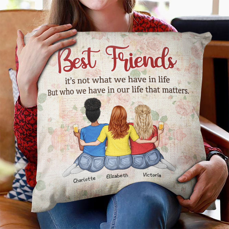 Friendship Is A Priceless Treasure - Bestie Personalized Custom Pillow -  Pawfect House ™