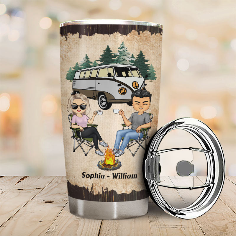 Apparently We Are Trouble When We Are Together – Engraved Tumbler For Her,  Funny Best Friend Travel Mug, Funny Gift Mug For Friend – 3C Etching LTD