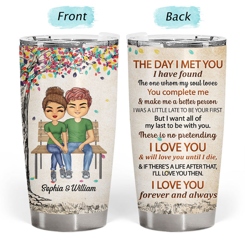 Family Couple The Day I Met You - Couple Gift - Personalized Custom Tu -  Wander Prints™