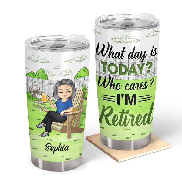 Longest Coffee Break Tumbler - Retirement Tumbler