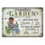 And Into The Garden I Go Gardening Gender - Garden Sign - Personalized Custom Classic Metal Signs