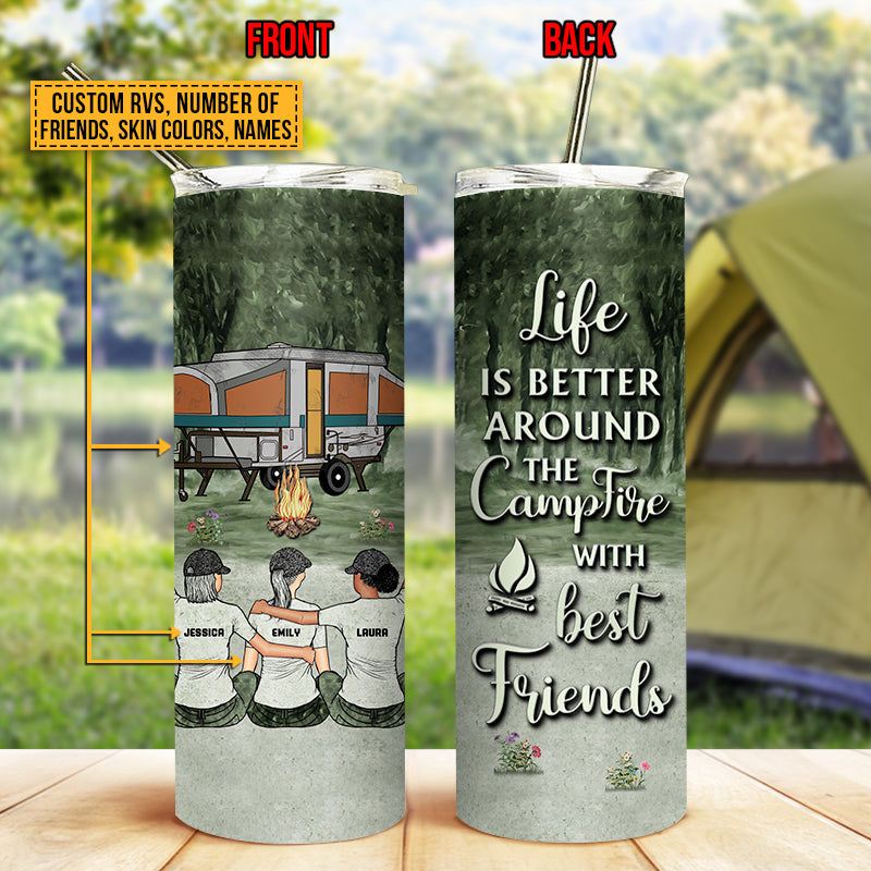 Life is Better Around the Camp Fire with Tents on Camping 20oz