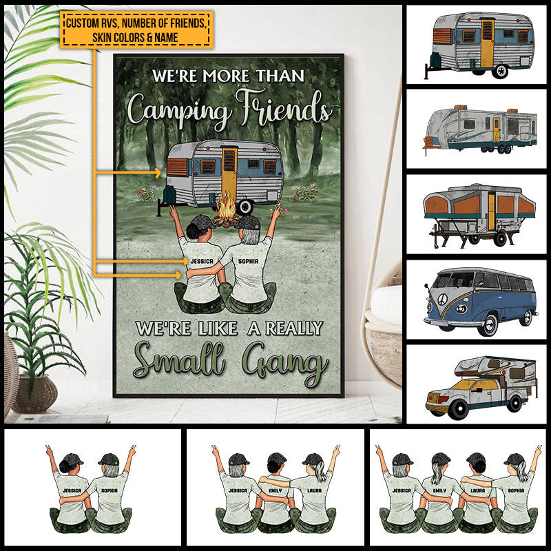 Camping Bestie Like Small Gang Custom Poster