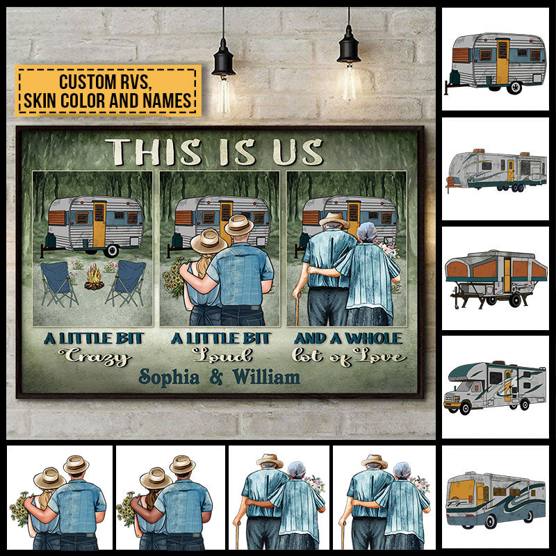 Camping Couple This Is Us Skin Custom Poster