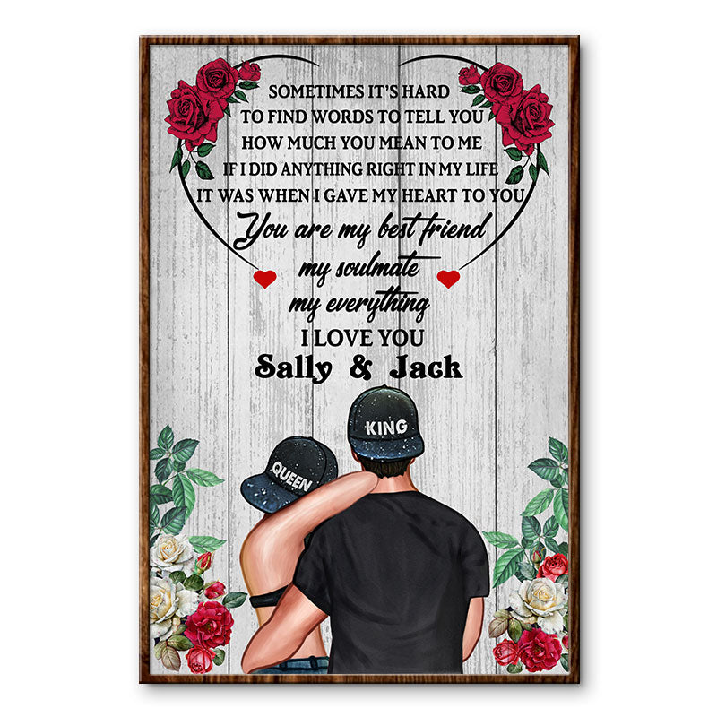 Couple King Queen How Much You Mean To Me Personalized Custom Poster
