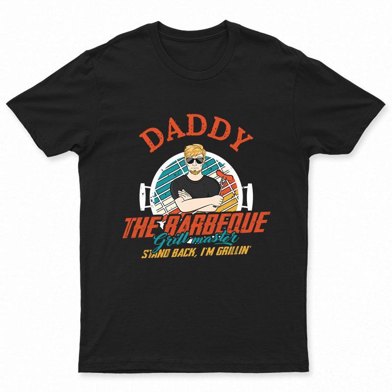 The Barbeque Grill Master Dad Grandpa - Personalized Custom T Shirt