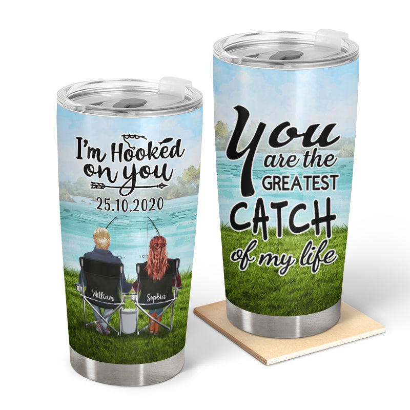Hold Your Hand Fishing - Personalized Custom Tumbler