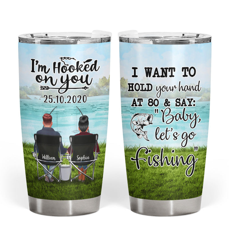 Hold Your Hand Fishing - Personalized Custom Tumbler - Wander Prints™