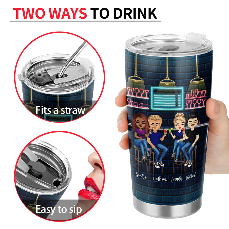 I'll Bring The Alcohol - Personalized Acrylic Tumbler With Straw