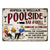 Listen To Good Music - Poolside Bar And Grill - Personalized Custom Classic Metal Signs