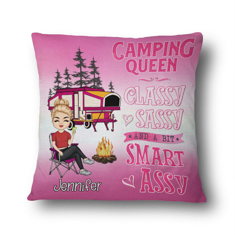 Classy Sassy Camping Gift - Personalized Custom Pillow