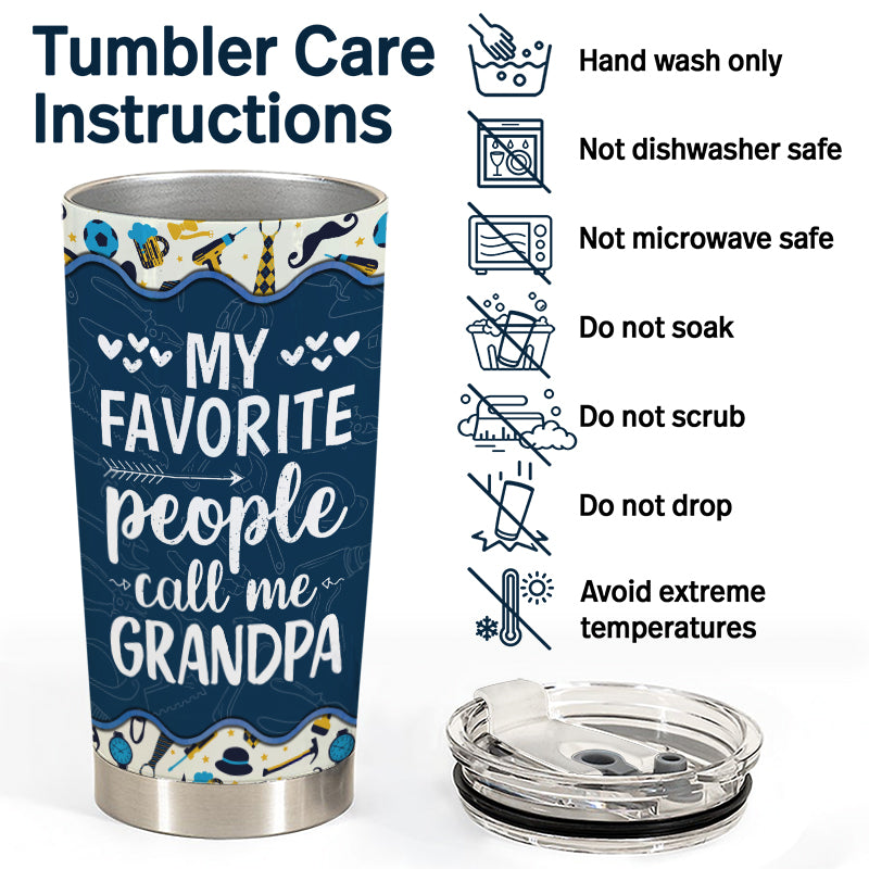 Personalized Grandpa 20oz Tumbler