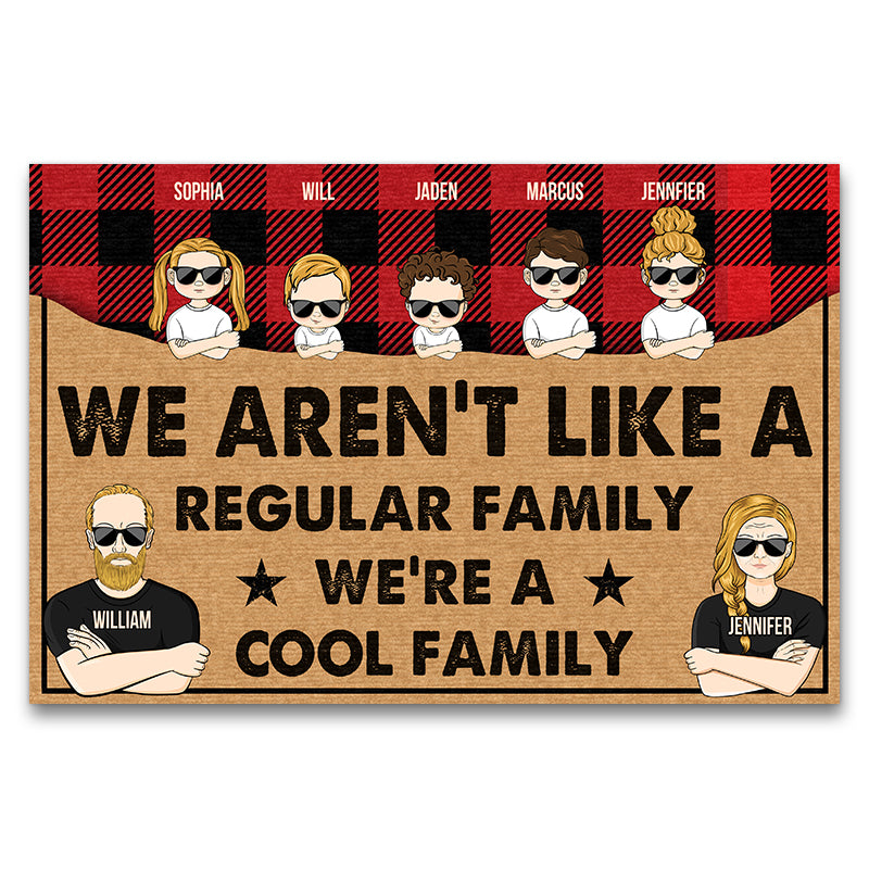 We're A Cool Family - Gift For Family - Personalized Custom Doormat