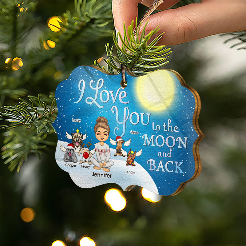 Love You To The Moon And Back Christmas - Memorial Gift - Personalized ...